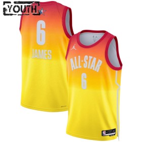 Dres All-Star 2023 Team 2 Lebron James 6 Nike Naranča Swingman - Dječji